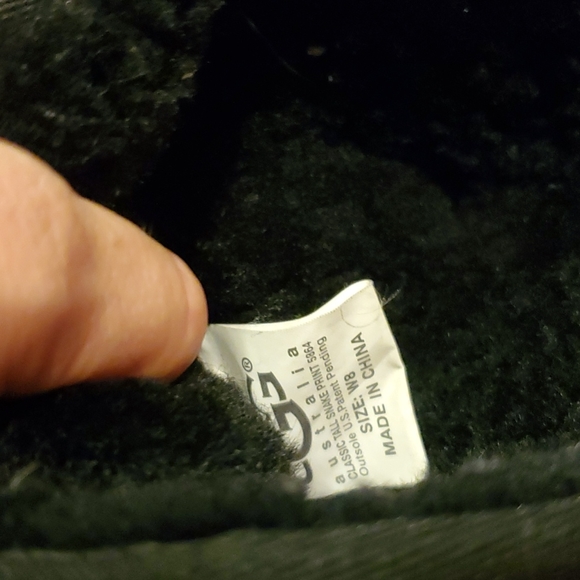 UGG Australia Black Snake Print W8 Boot - Picture 6 of 8